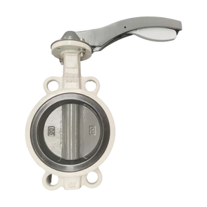 Aluminum Alloy Wafer Type Handle Operated Butterfly Valve, Lightweight Manual Butterfly Valve, for Ventilation and Water Pipe