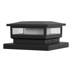 Waterproof Outdoor Garden Lamp Solar Column Head & Fence Pillar with LED Light IP65 Rating for Villa Wall & Door