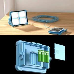 Solar emergency garden light IP65 solar floodlight home power outage 8 hours emergency time solar charging emergency light