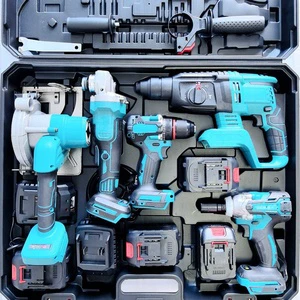 Certified High-Quality 5-in-1 Cordless Combo Power Tool Set, 20V/21V Household Battery Tool Kit, Best Discount