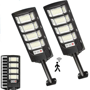 new outdoor street lamp courtyard lamp three side wide angle super bright high power integrated solar lighting street lamp