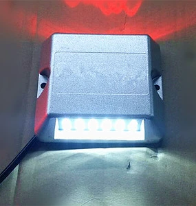 LED Cat Eye Aluminum Wall Mount IP66 Flashing Pavement Marker Safety Cone Highway Tunnel Traffic Light