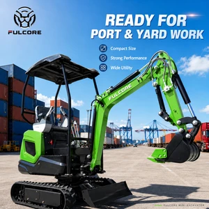FULCORE Premium Configuration Mini Excavator Branded Hydraulic Pump Reliable For Agricultural Digging Mini Excavator