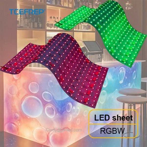 RGBW LED Flex Sheet Panel Light Ultra Thin 288LED Flexible Panel LED Light for marble