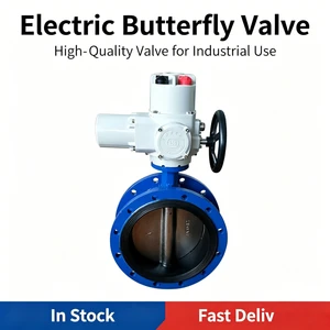 Customized High-performance Flange butterfly Valve with Actuator Spherical Cast Iron Electric butterfly Valve