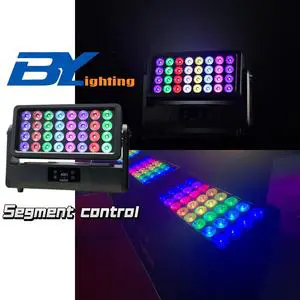 Waterproof 32X40W Segment Control RGBW City Color Light Led Wall Washer for Bar Club Event