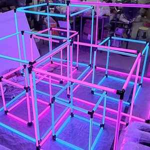 Customize 1 Meter RGB LED Tube Light Creative Splicing Commercial Variable Shape Lamp Wedding Parties Christmas Halloween IP44