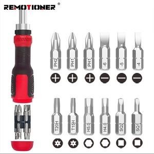 Adjustable Angled Ratcheting Screwdriver 13-in-1 Multibit Screwdriver All In One Screwdriver Set