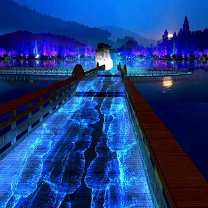 Ip65 Outdoor Water Ripple Projection Lamp For Bridges Parks And Winter Festivals
