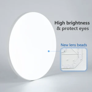 Modern Ultra-Thin LED Panel Light 12W-46W White Design for Living Room & Bedroom Durable PC Lamp Body Low Priced Ceiling Light