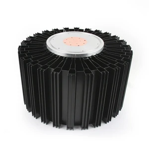450W Natural Cooling Heat Sink Black Body Color with Lighting Fixtures