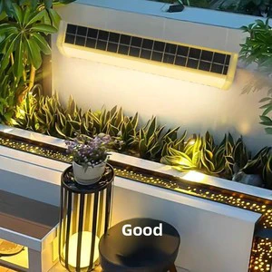 Solar Strip Wall Light IP65 Rated Wall Lamp Courtyard Corridor Step Fence Bridge Rail Light