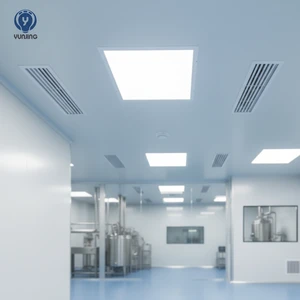 Pharmaceutical Aluminum LED Panel Light with Modern Design Dimmable IP67 Rated for Cleanroom and Home Office Use