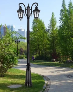 Outdoor Garden Lamp IP65 Power Garden Street Light Lamp with Pole 30W 50W 70W 80W 220V LED Street Light Used for Road Lighting