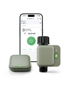 Smart Home Garden Irrigation Timer WiFi 2 Zone Water Wireless Remote Control APP Waterproof Drip Sprinkler Lawn System 3-Inch