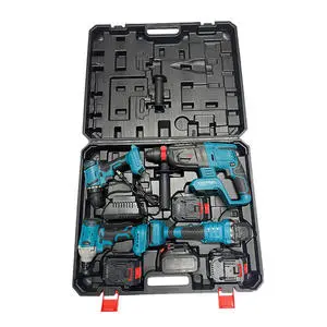 OEM 20V/36V Multifunction Cordless Power Tool Set 5-in-1 Kit 220V Industrial Includes Angle Grinder Hammer Wrench Drill for DIY