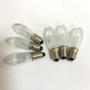 Christmas Candle Bridge Light Bulb E10 C6 8V 3W, 12V 3W, 23V 3W, 34V 3W Bridge Light Bulb