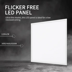 600x600 LED Panel Light Backlit Flicker Free Ultra Thin Recessed Ceiling Lamp Indoor Lighting For Office Home Industrial