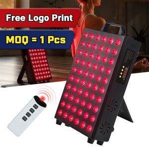 Free Logo Custom Red Light Therapy Panel 60 Led Dual-Chips Infrared Light Therapy Panel 300W With Stand