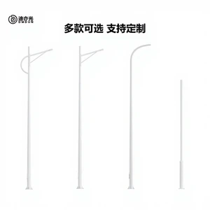 YSLANDSCAPE Outdoor Solar LED Street Lamp 30W IP65 Metal Construction 3M-15M Commercial Municipal High Pole Lighting