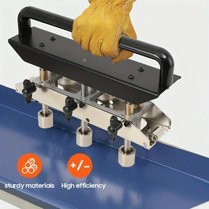 Heavy-duty Adjustable 0-90° Three-station Sheet Metal Bending Machinesuitable For Vertical Joint Roofing And Metal Processing