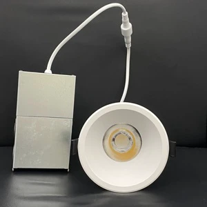 ETL FCC LED Commercial Downlight 4inch 20w 100-130V 5CCT 27k30k35k40k50k Trim Changeable Fixed Downlight 13°24°38°60° CRI90