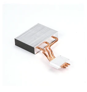 Custom 4 Copper Heat Pipe CPU Heatsink Low Profile Aluminum Radiator For AIO Mini PC Industrial Thermal Solution