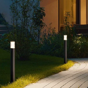 Outdoor H810mm Garden Bollard Light Ip65 Waterproof Landscape Yard Pathway 6W COB Led Lawn Lights