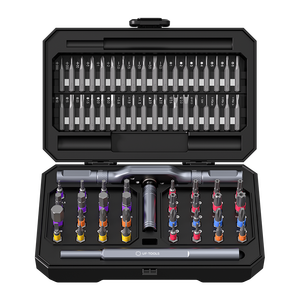 UF-TOOLS Professional 71-Piece Ratcheting Screwdriver Set With Aluminum Alloy Dual-Handle For DIY Furniture PC Laptop