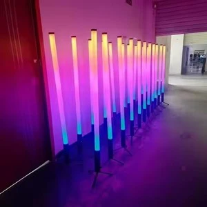 Led Tube Light DMX Matrix IP65 DC24V RGB Color Changing 96pcs/m PVC Lamp Body Led Light for Outdoor