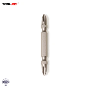 TOOLJOY Factory Direct OEM S2 Steel Phosphate Grey Slim Neck Double Ended PH2 Screwdriver Bits Set with Case for Impact Driver