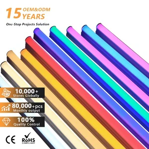 Orange Yellow Pink Purple Red Green Blue LED Tube 2FT 4FT T8 T5 RGB Color Tube