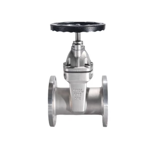 Stainless Steel Sluice Gate Ball Valve Non-Rising Stem Soft Sealing Flange Type PN10 PN16 Z45X Manual Water 1 In OEM