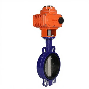 Jinwei FBF-16 IP68 4'' High Temperature Base Water Motorized DN100 24V DC Control Explosion-Proof Electric Butterfly Valve