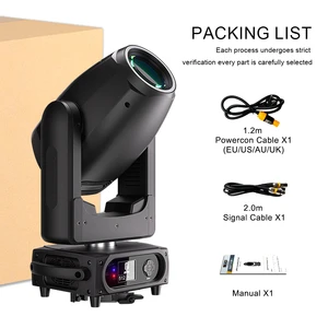 SHEHDS 300W LED 3-in-1 Beam Spot Stage Light with Rainbow Effect Super Beam Moving Head for Sharpy Performances