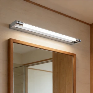 Modern LED Bathroom Vanity Light IP44 Waterproof Wall Sconce Black Iron Chrome Finish Mirror Lamp for Hotel Home Picture lights