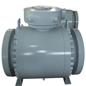 20 Inch A105 Forged Steel Alloy Stainless Flanged Ends 600LB Metal Seated Ball Valve with Gear Operated