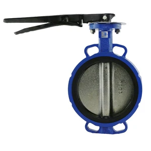 Factory Supply Ductile Iron Manual DN200 PN16 Butterfly Valve with Soft Seal for Water Treatment