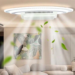 Banqcn Home Decorative Led Ceiling Light Fan Remote Control Dimmable Color Brightness for Bedroom 180 Swing Left and Right