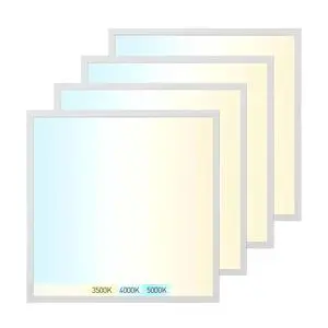 LED Light Dimmable Recessed Panel Lamp Backlit IP44 Rated 3CCT Color Temperature 5-Year Warranty 25/30/40W CRI 80 Aluminum Frame