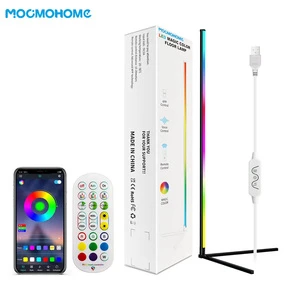 Led Wireless Control Floor Lamp Rgb Colorful Corner Lamp Living Room Bedroom Right Angle Strip Atmosphere Lamp