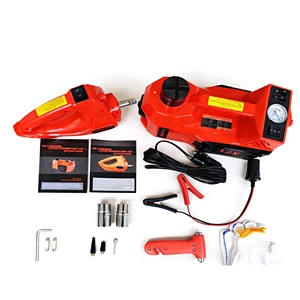 Hot Sale 3 in 1 Car Jack 5T 12v Electric Hydraulic Jack with air Pump and Electric Impact Wrench with Factory Price