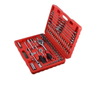 78-Piece OEM Automotive Repair Tool Set Chrome Vanadium Steel Combination Wrenches Pickaxe Hard Case Garage Workshop Use