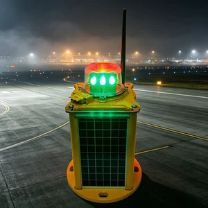 Commercial Grade IP66 LED Bridge Navigation Warning Signal Solar Aviation Obstruction Light