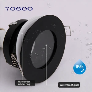 Die-casting Aluminum Recessed Spotlight Fixture IP65 Waterproof Downlight Housing