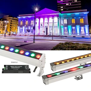 18W 36W DX512 RGB LED Wall Washer IP65 Waterproof Aluminum Light for Hotel Building Marquee Decoration Lighting
