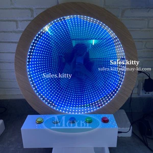 Sensory Training Equipment Autism Sensory Toys 3D Color Stimulation Tunnel Light Infinity Mirror With Remote For Sensory Play