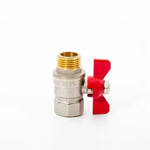 Normal Temperature Water Oil Contral Valve Female Male Threads Brass Ball Valve