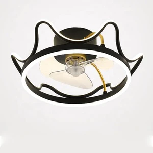 Nordic Fan Lamp Bedroom Light Luxury Modern LED 3cct Ceiling Fan Lamp Restaurant Fan Children's Lamp