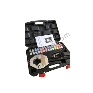 Universal Portable Handheld Hydraulic Hose Crimping Tool 7 Group of Colors Black Box